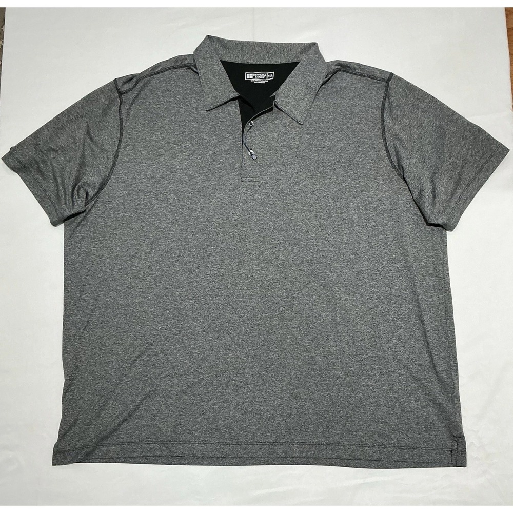 Bermuda Sands‎ Polo Shirt Mens 3XL Gray Golf Casual Performance Mission Lakes CC